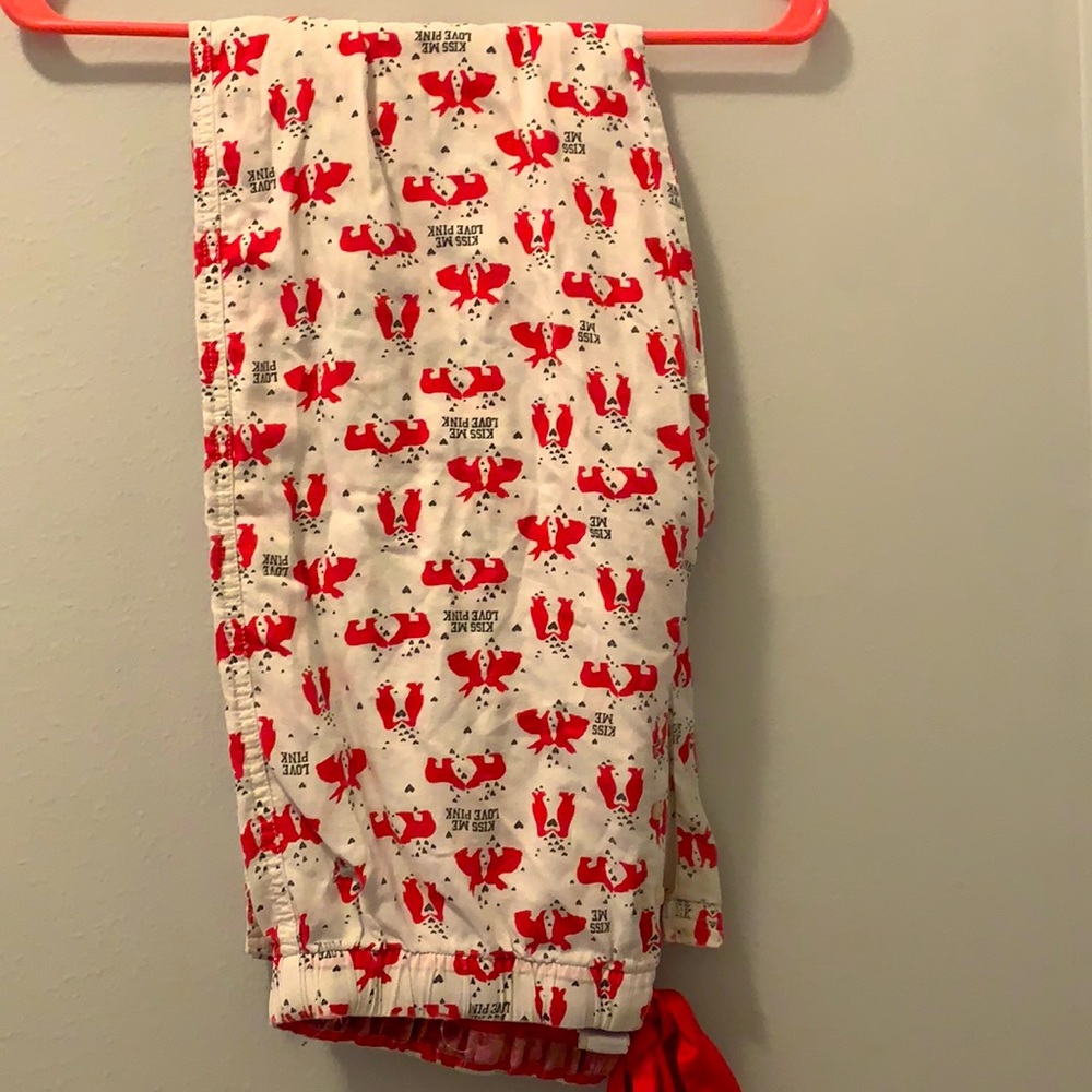 PINK by VS size S-pj/lounge pants with drawstring ‘LOVE PINK’ logo with animals